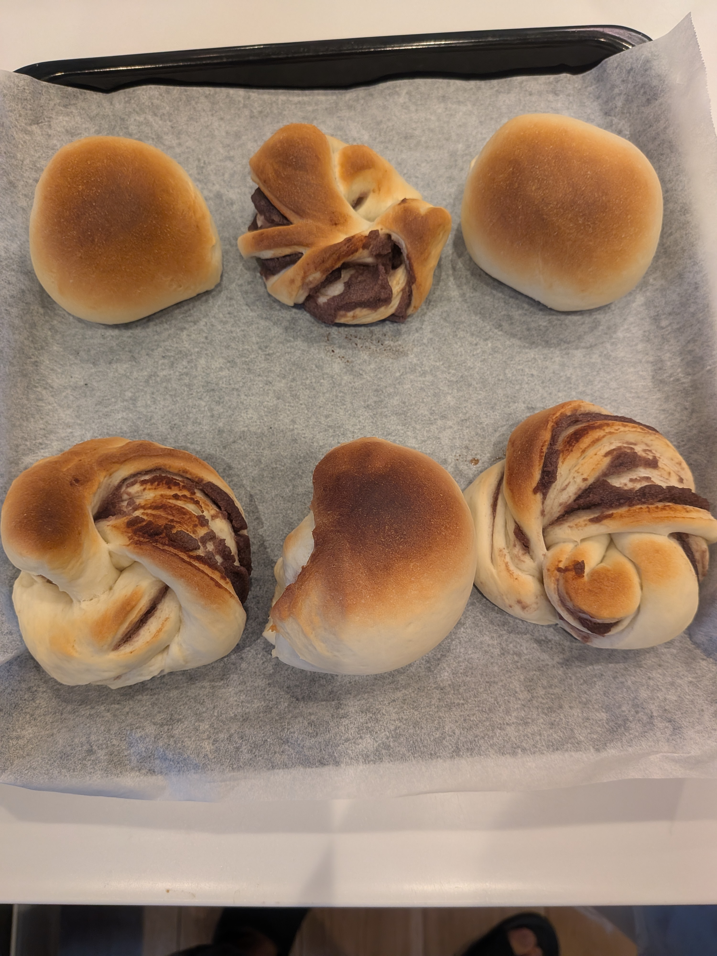 初めて焼いたあんぱん